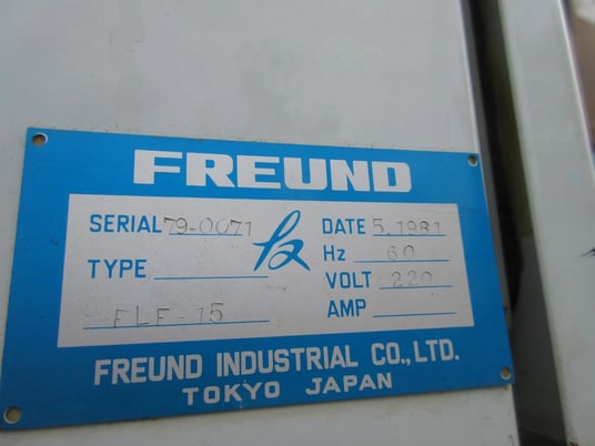 Freund Flo-Coater #FLF-15, Process Control Board & more - Image 10