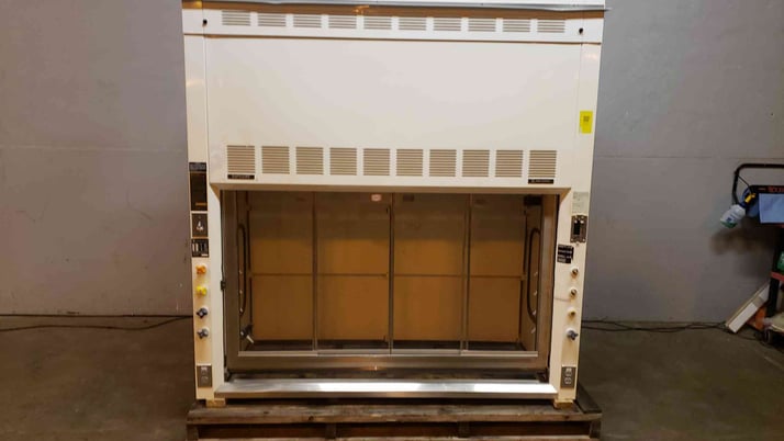 Fisher Hamilton, Safe Aire Fume Hood, 6' width, 63" x 23" x 60" Interior, 23" x 6" x 10" rectangle vent - Image 1