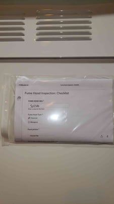 Fisher Hamilton, Safe Aire Fume Hood, 6' width, 63" x 23" x 60" Interior, 23" x 6" x 10" rectangle vent - Image 2