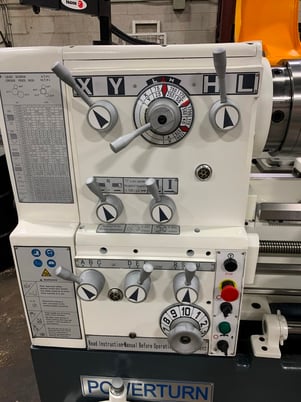 18" x 40" Powerturn, precision lathe with 3.14" spindle bore, 10.4" swing over cross slide, 7.5 HP, MT 4, new - Image 7