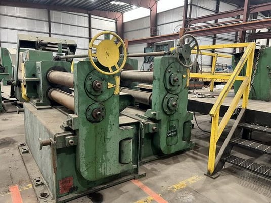 48" x .312" Loopco, slitting line, 30000 lb., 3-heads & banding line components - Image 3