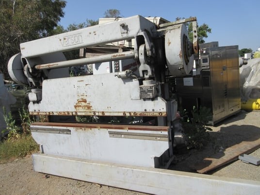 Verson All Steel Press Brake, S/N 9875-2078, 7.5" Shut Height, 3" ram adjustment, 2.5" stroke - Image 1