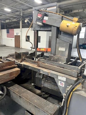 18" x 24" HEM #VT120-HA-60-TS, fully automatic tilt frame vertical bandsaw, 65-300 FPM, 2012 - Image 7