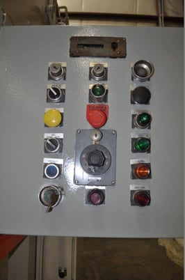 90 Ton, Niagara #E-90, OBI Back Geared Press, 9" stroke, 18" Shut Height, 46 SPM, Air Clutch & Brake, 1986 - Image 4