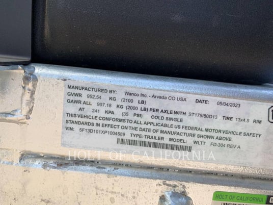 Wanco LIGHT VER, Light Tower, S/N: 5F13D101XP1004589, 2023 - Image 6