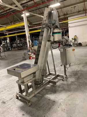 Hoppmann #FT-15, capsule count/batch feed system, 150 caps/min, Hoppmann LB3 variant elevating prefeeder - Image 3