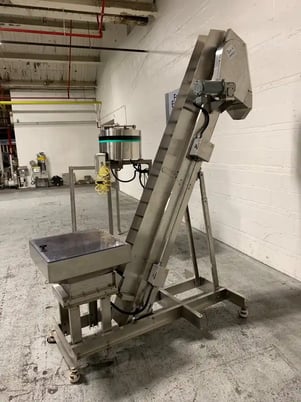 Hoppmann #FT-15, capsule count/batch feed system, 150 caps/min, Hoppmann LB3 variant elevating prefeeder - Image 4