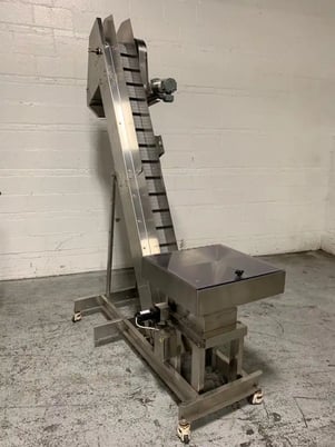 Hoppmann #FT-15, capsule count/batch feed system, 150 caps/min, Hoppmann LB3 variant elevating prefeeder - Image 6