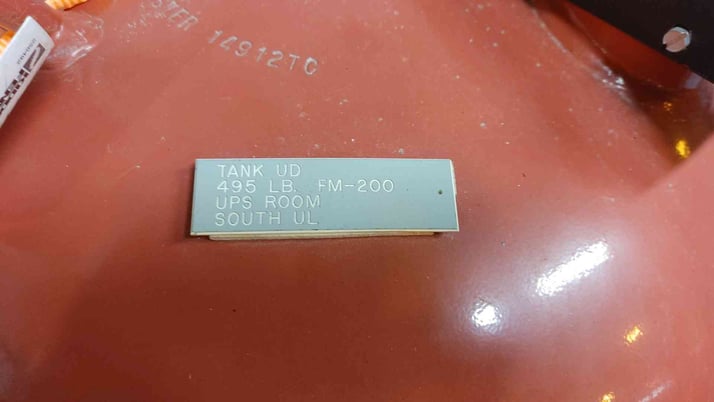495 lbs. Fenwal, Fire Suppression System, FM-200 Agent, 130 F max temp., 360 psig @ 70 F - Image 7