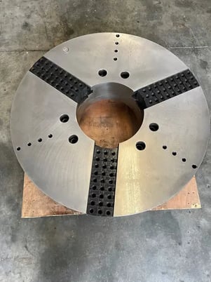45" Cushamn, steel chuck, 3-jaw, 15.5" bore, A2-20 - Image 3