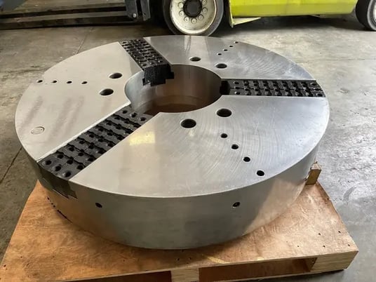 45" Cushamn, steel chuck, 3-jaw, 15.5" bore, A2-20 - Image 4