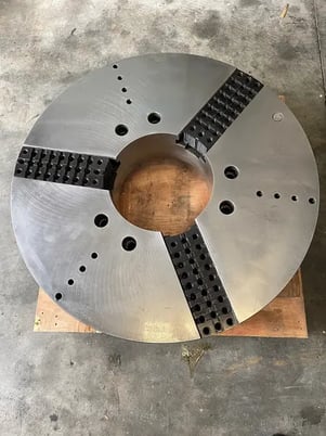 45" Cushamn, steel chuck, 3-jaw, 15.5" bore, A2-20 - Image 6