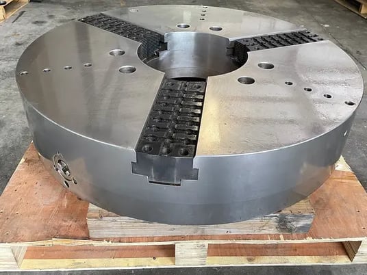 45" Cushamn, steel chuck, 3-jaw, 15.5" bore, A2-20 - Image 10