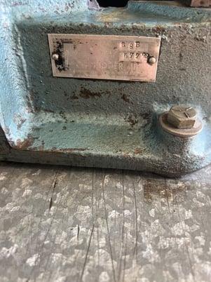 Kidder #68-B, Hand Notcher, 16 gauge capacity, 6" x 6" blade length, 58" stroke, stand - Image 3