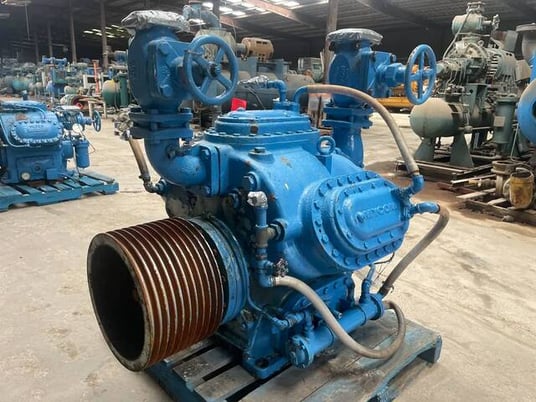 Mycom, 6 cylinder belt reciprocating compressor, ammonia (R-717) refrigerant - Image 5
