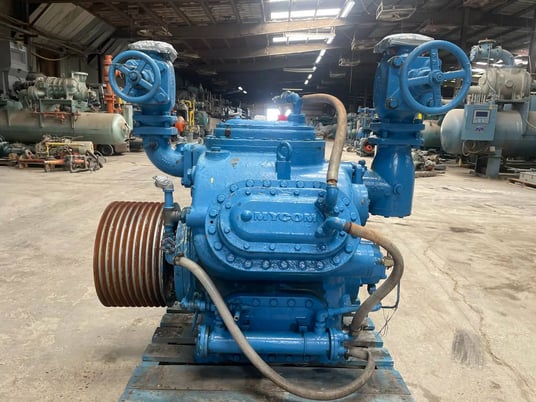Mycom, 6 cylinder belt reciprocating compressor, ammonia (R-717) refrigerant - Image 6