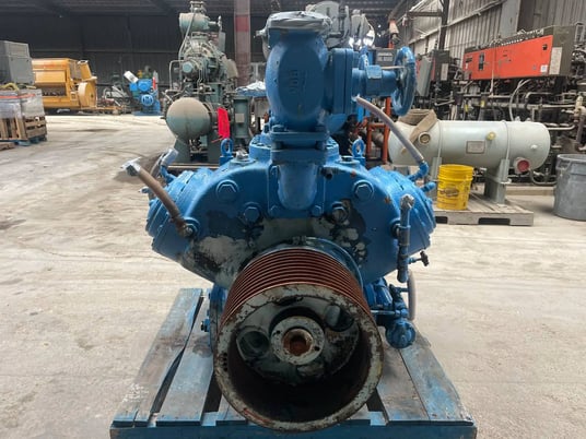 Mycom, 6 cylinder belt reciprocating compressor, ammonia (R-717) refrigerant - Image 7