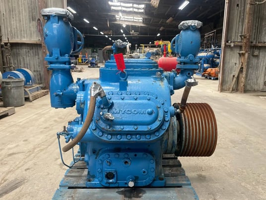 Mycom, 6 cylinder belt reciprocating compressor, ammonia (R-717) refrigerant - Image 10