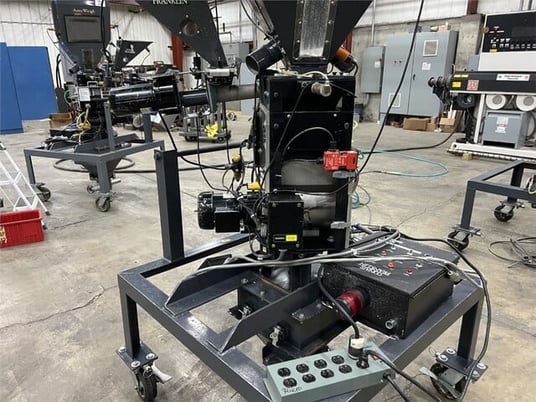 Maguire #WSB-220, gravimetric blender, 2 component, additive feeder, stand w/ casters - Image 3