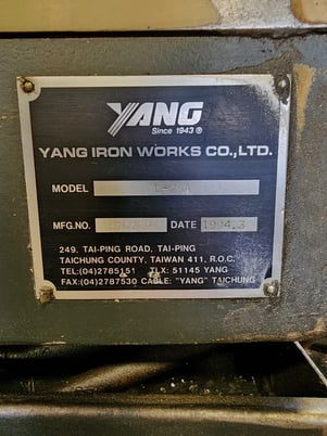 Yang #ML-25, CNC lathe, Fanuc 0T, 21.6" swing, 2.5" bar, 10" chuck, coolant system, 1994 - Image 4