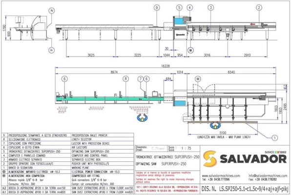 Salvador #Super-Push-250, optimizing push feed cutoff saw, 2021 - Image 7