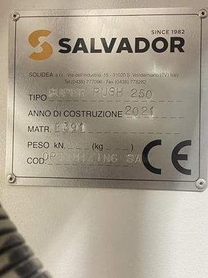 Salvador #Super-Push-250, optimizing push feed cutoff saw, 2021 - Image 8