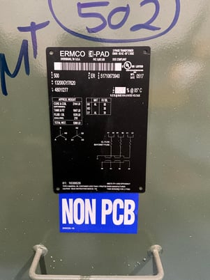 500 KVA 13200GY/7620 Primary, 480Y/277 Secondary, 3 phase, Padmount Transformer - Image 1