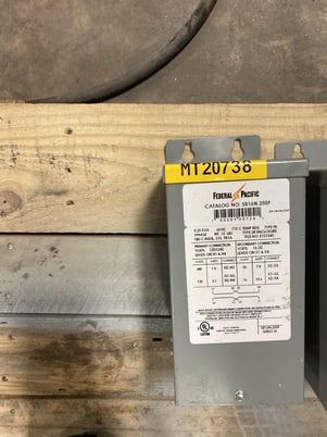 .25 KVA 120/240 Primary, 16/32 Secondary, 1 phase, Dry Type Transformer, Ready To Ship - Image 1