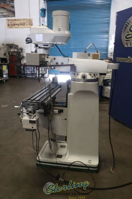 Birmingham #BPV-949, vertical mill, 9" x49"tbl., 35.5"X, 33" Y, 13.25"Z, R-8, 2-Axis digital read out, table - Image 4