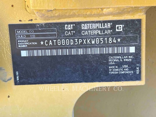 Caterpillar D3 XL, Crawler Dozer, 9 hours, S/N: XKW05184, 2024 - Image 3