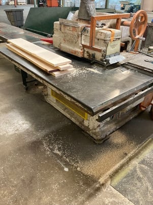 Mattison #404, Straight Line Rip Saw, 20HP, 3600 RPM, 14" diameter max. saw blade capacity, 1-1/2" diameter - Image 1