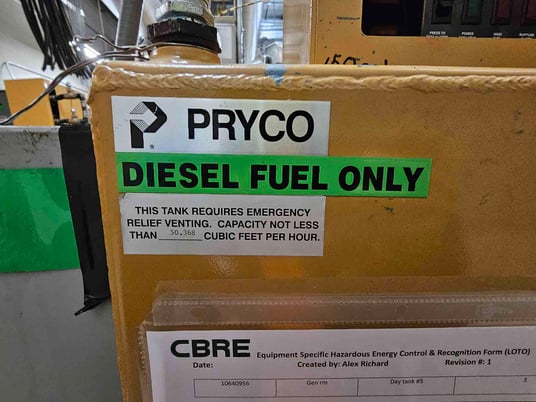 Pryco, Diesel Tank, 50.368 cu.ft/hr. - Image 6