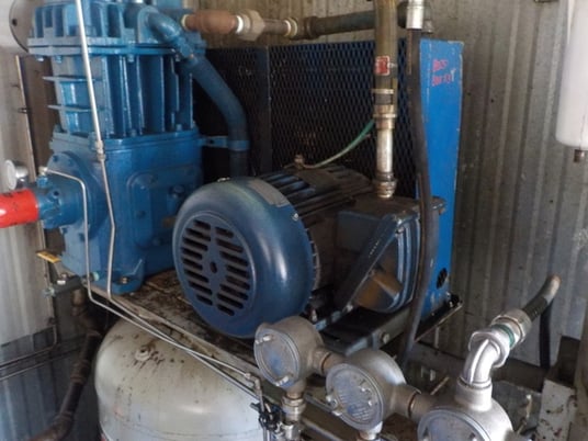18 scfm 175 psig Quincy #350, screw air compressor, 10 HP @ 1745 RPM, Teco Westinghouse AEHHX0, 2017 - Image 1