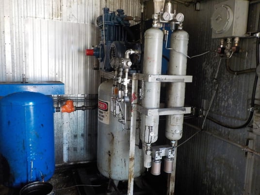 18 scfm 175 psig Quincy #350, screw air compressor, 10 HP @ 1745 RPM, Teco Westinghouse AEHHX0, 2017 - Image 2