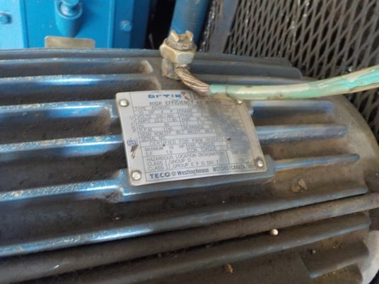 18 scfm 175 psig Quincy #350, screw air compressor, 10 HP @ 1745 RPM, Teco Westinghouse AEHHX0, 2017 - Image 6
