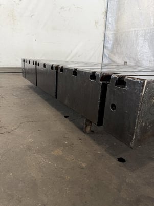 67" L x 60" width x 9" H, T-slotted Bolster Plate, 11 T-slots - Image 5