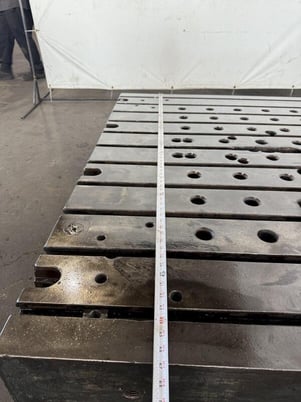 67" L x 60" width x 9" H, T-slotted Bolster Plate, 11 T-slots - Image 8