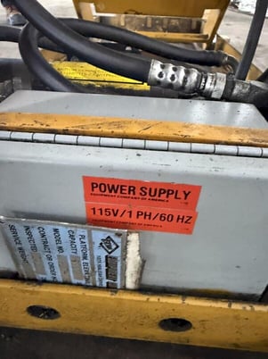 6000 lb. ECOA #HLT, hydraulic lift table, 48" x 64" - Image 8