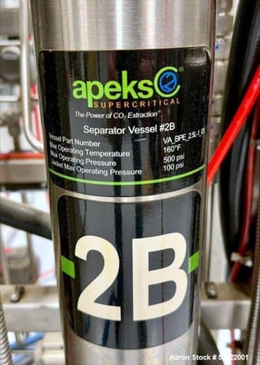 Apeks #5000-20LX20L2ST, High Output CO2 Extraction System, 140-200 lbs./day dried biomass, 5000 psi - Image 10