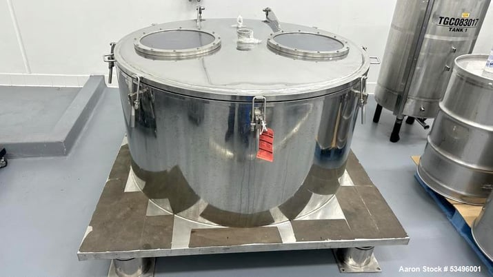 47.2" Nanjing Kingreat #PPTD-300, Basket Centrifuge, top discharge, 300 kg capacity, 47.2" diameter Basket - Image 1