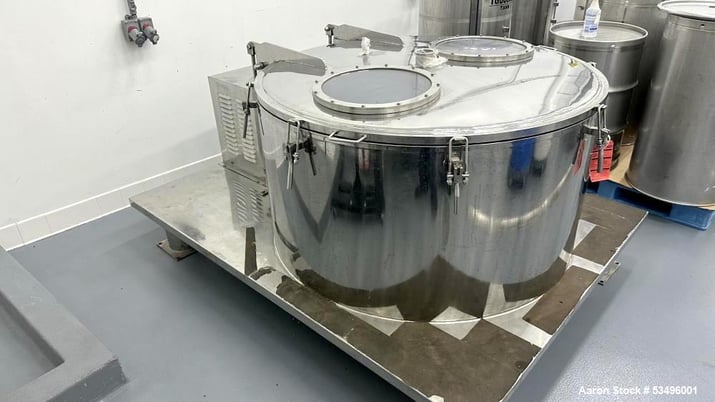 47.2" Nanjing Kingreat #PPTD-300, Basket Centrifuge, top discharge, 300 kg capacity, 47.2" diameter Basket - Image 2