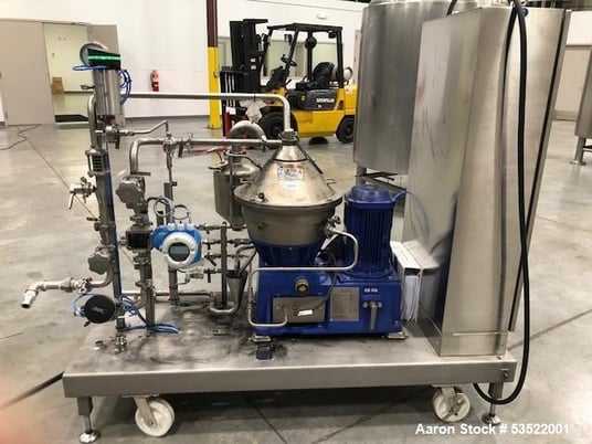 Alfa-Laval #LAPX-404SGP-31G/CG, Disc Centrifuge, Stainless Steel, 9600 RPM Bowl, 33 LPH solids capacity, 100 - Image 1