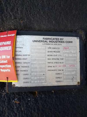 1000 bbl Production Tank, Universal Industries - Image 2