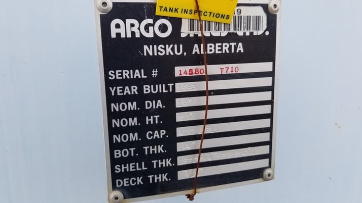 400 bbl Storage Tank, Argo - Image 6