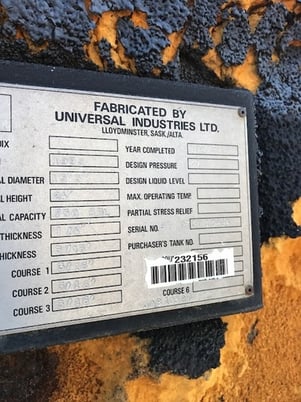 750 bbl Coated Storage Tank EMULSION, Universal Industries - Image 2