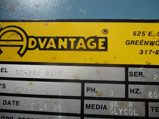 2 Ton, Advantage #SC-2AY-21HF, Water / Glycol chiller, air cooled - Image 8