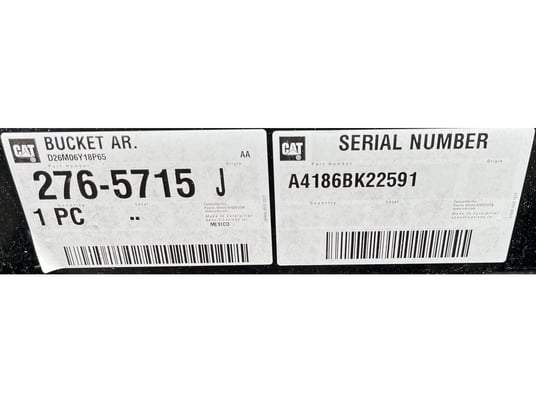 Caterpillar .8 CUBIC YARD CAPACITY, Bucket, S/N: A4186BK22591, 2018 - Image 5