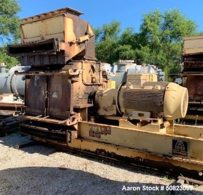 Schutte-Buffalo-Astec #AHM-20, Hammermill, carbon steel, 48" diameter x 50" width rotor, 600 HP, 460 V - Image 4