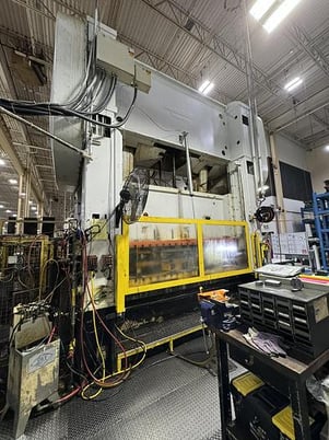 600 Ton, Brown & Boggs #SS2-600-120-60, straight side double crank stamping press, Wintriss SmartPAC Pro - Image 1