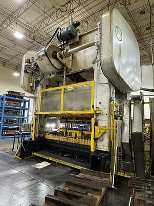 600 Ton, Brown & Boggs #SS2-600-120-60, straight side double crank stamping press, Wintriss SmartPAC Pro - Image 3